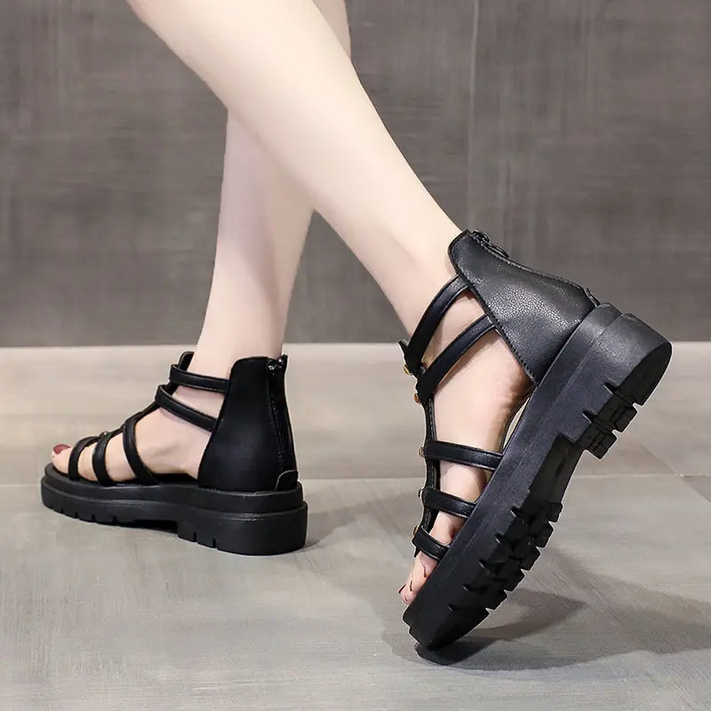 

2022 модные трендовые Летние Новые повседневные босоножки на высоком каблуке и платформе, модные женские Босоножки с открытым носком