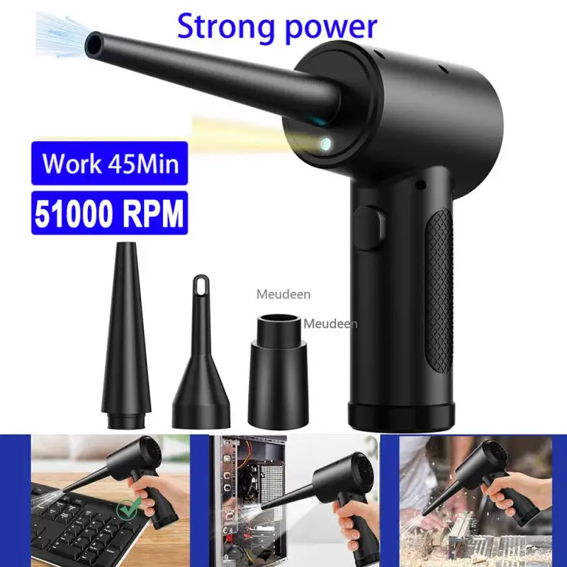 

Compressed Air Duster For Computers Electric Air Blower Computer Cleaning Cordless Air Dust Cleaner For PC Keyboard Crumbs Car