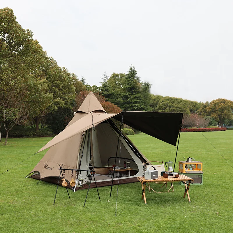 

Tent Outdoor Camping Full-automatic Quick-open Double Layer Thickened Shade Sunscreen Rainproof