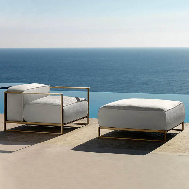 Уличный диван в скандинавском стиле уличный двор вилла садовый проект модельная