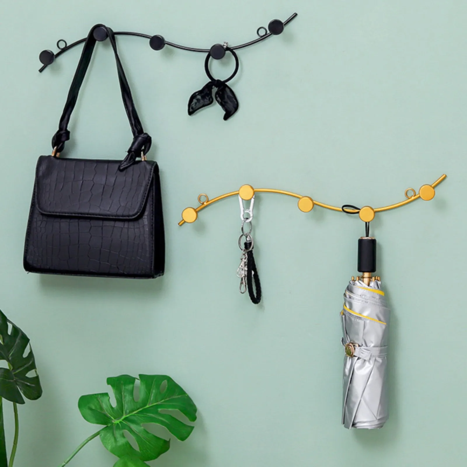 

Дугообразные Крючки для пальто для подвешивания пальто, вешалка для пальто, настенный металлический крючок, вешалка для ключей, держатель д...