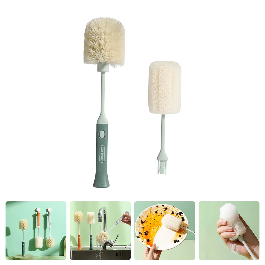 

Bottle Cleaner Baby Bottle Cleaner Coffee Cleaner Replaceable Cup Brush Retractable Water Bottle Cleaning Brush