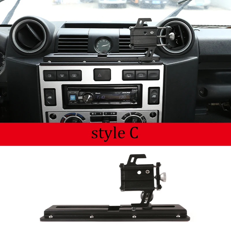 

Для 2004-2018 Land Rover Defender Центральная консольная алюминиевая металлический держатель навигационного кронштейна аксессуары