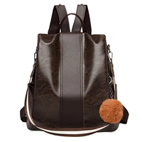 women large capacity backpack purses high quality pu leather female style bag school bags travel bagpack ladies new rucksack