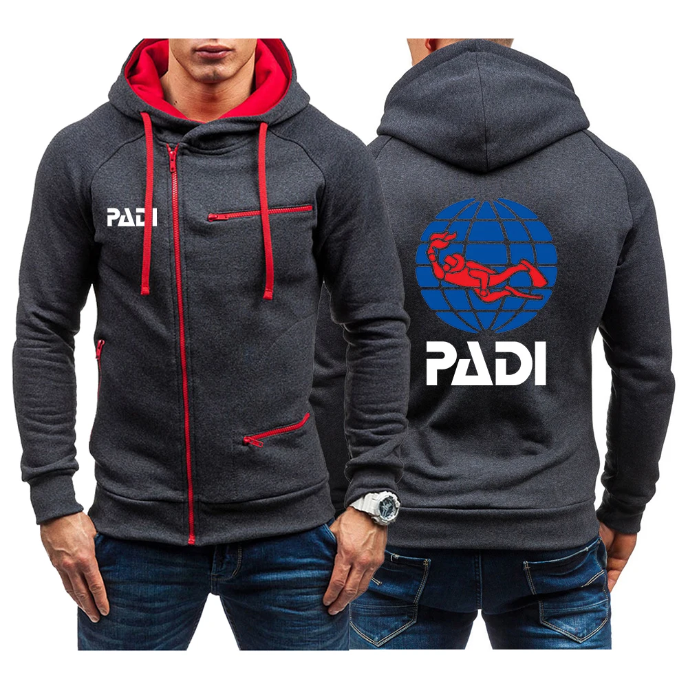 

2022 HOT Mens Hoodies With Mask Scuba driver Padi Men Pocket solid Cotton Jogging Homme Pullover Streetwear Sudaderas Hombre
