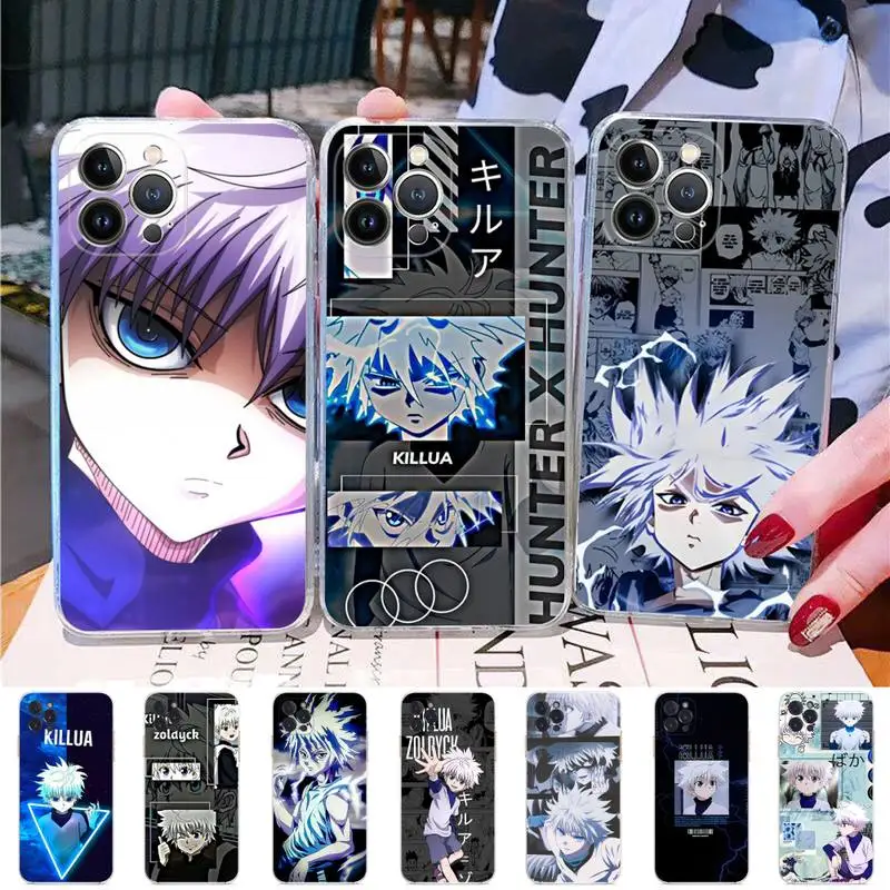 

Hunter X Hunter Killua Phone Case Silicone Soft for iphone 14 13 12 11 Pro Mini XS MAX 8 7 6 Plus X XS XR Cover