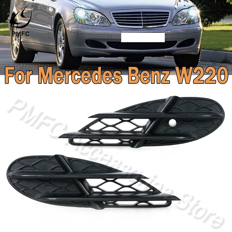 

PMFC For Mercedes-Benz W220 Car Styling Accessories Front Bumper Side Grilles Air Outlet Left Right 2208851323 2208851623