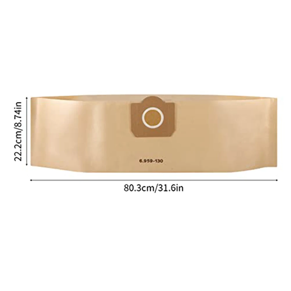 10 шт. бумажные фильтр-мешки для Karcher 6.959-130.0 WD3 A2201 A2204 2504 2554 2251 мешки пылесоса