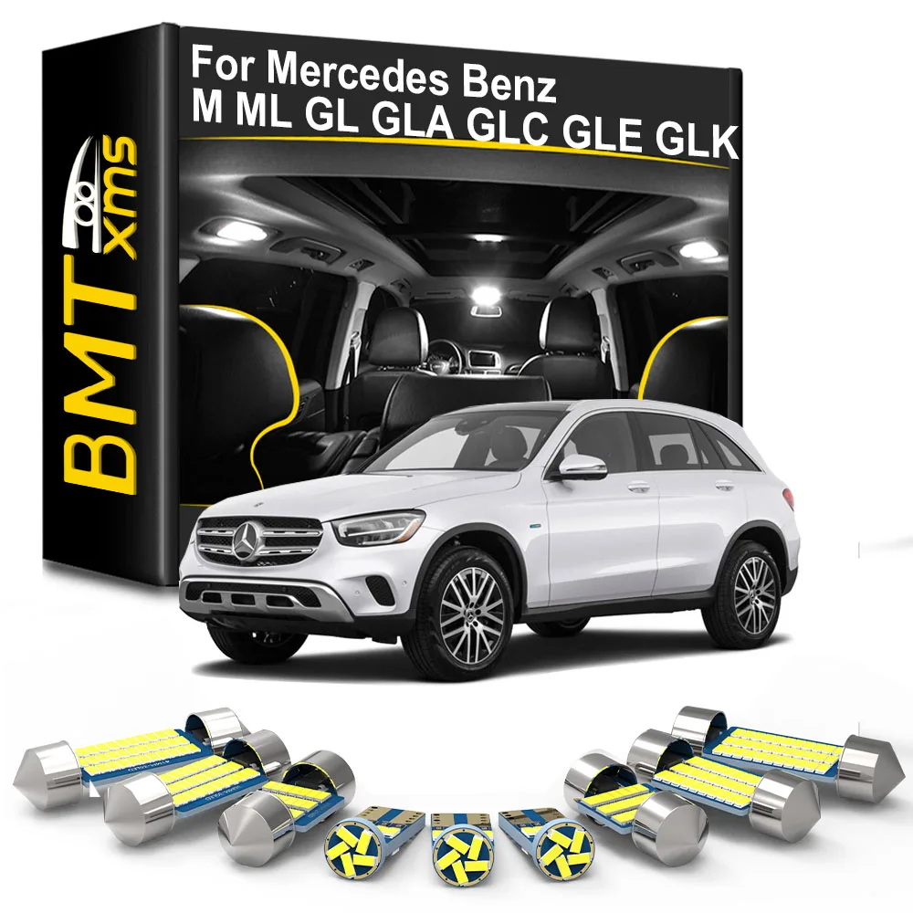 

BMTxms Canbus Car LED Interior Light Kit For Mercedes Benz M ML GL GLA GLC GLE GLK Class W163 W164 W166 X164 X166 X204 X156 X253