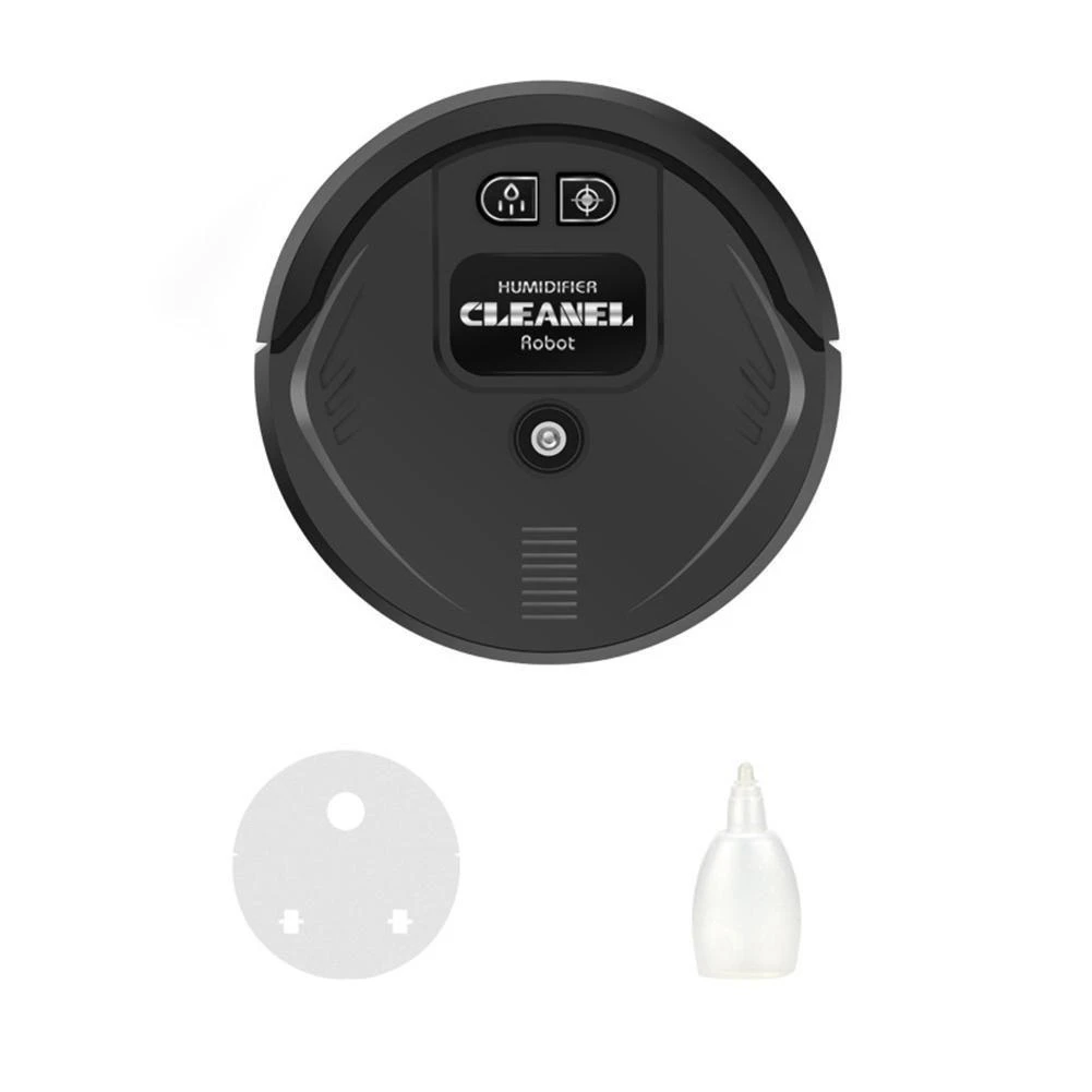 

UV Disinfection Smart Sweeping Robot Vacuum Cleaner Floor Auto Suction Sweeper Battery Models-Black