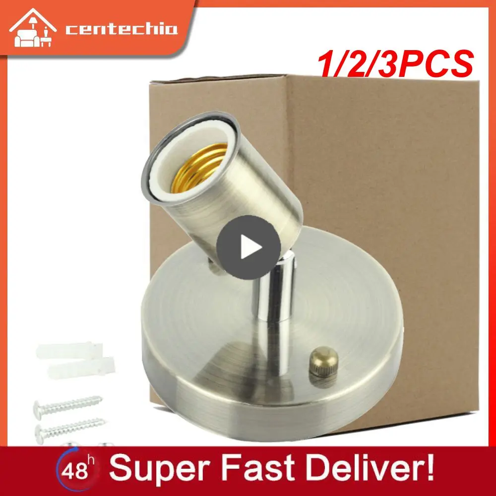 

1/2/3PCS Base 180 Degree Steering Ceiling Lights six colors New Flexible lamp base Iron E27 Light Socket Antique Metal Lamp