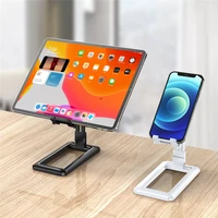 foldable phone holder stand for iphone 12 redmi note 10 pro mobile phone tablet mount desk support stand for apple ipad