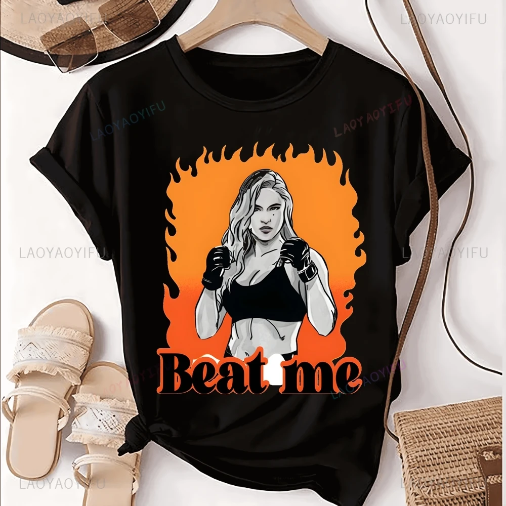 Стильная ретро футболка с принтом MMA Fighter Ronda Rousey топ трендовая рубашка унисекс