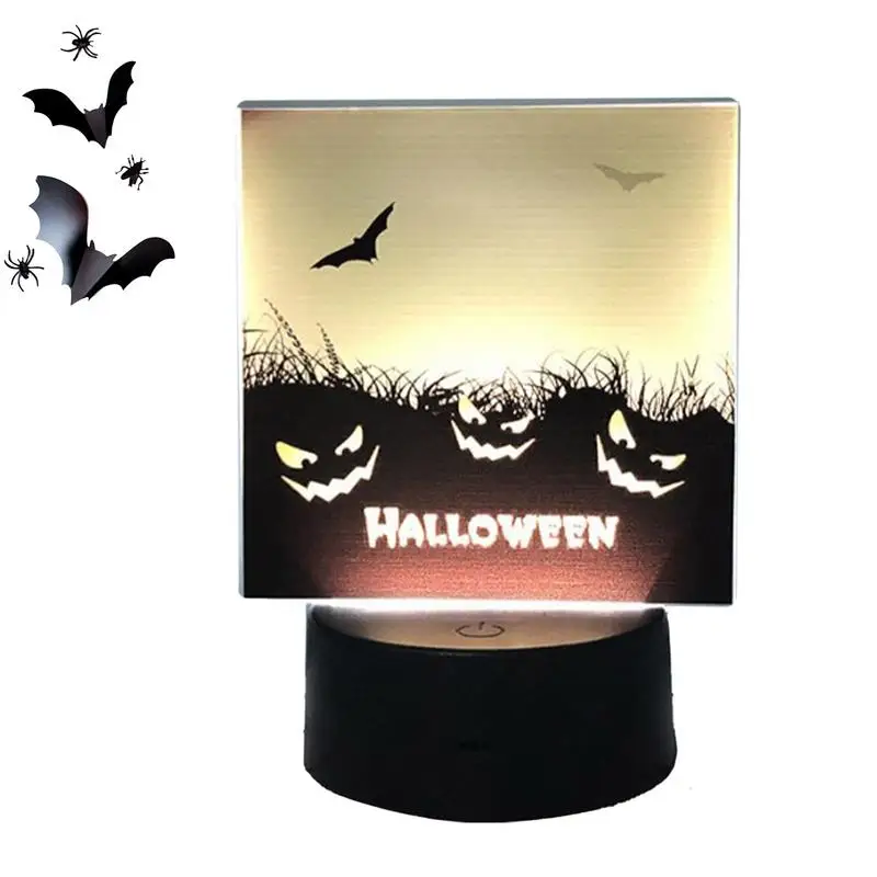 

Pumpkin Night Lights Spooky Halloween Table LED Lights Multifunctional Reusable Halloween Tabletop Light Ornament Charming