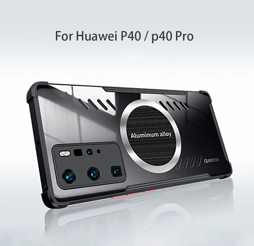

Full cover Anti-drop Case For Huawei P40 Graphene Aluminum alloy chip Heat dissipation For Huawei P 40 Pro Protector cases