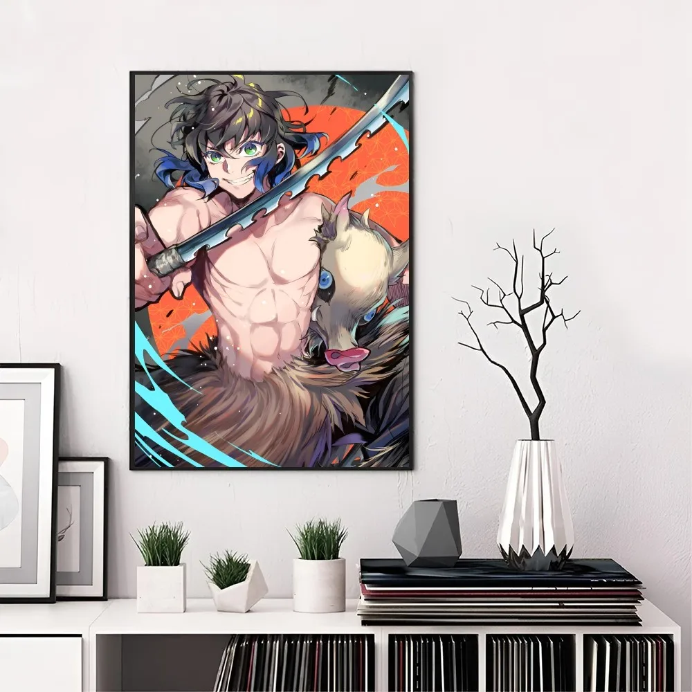 Аниме D-demon S-slayer плакат с принтом на бумаге для дома гостиной спальни входа бара