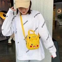 pokemon pikachu small bag net red new yellow leather cartoon messenger bag cute peripheral doll backpack trend gift