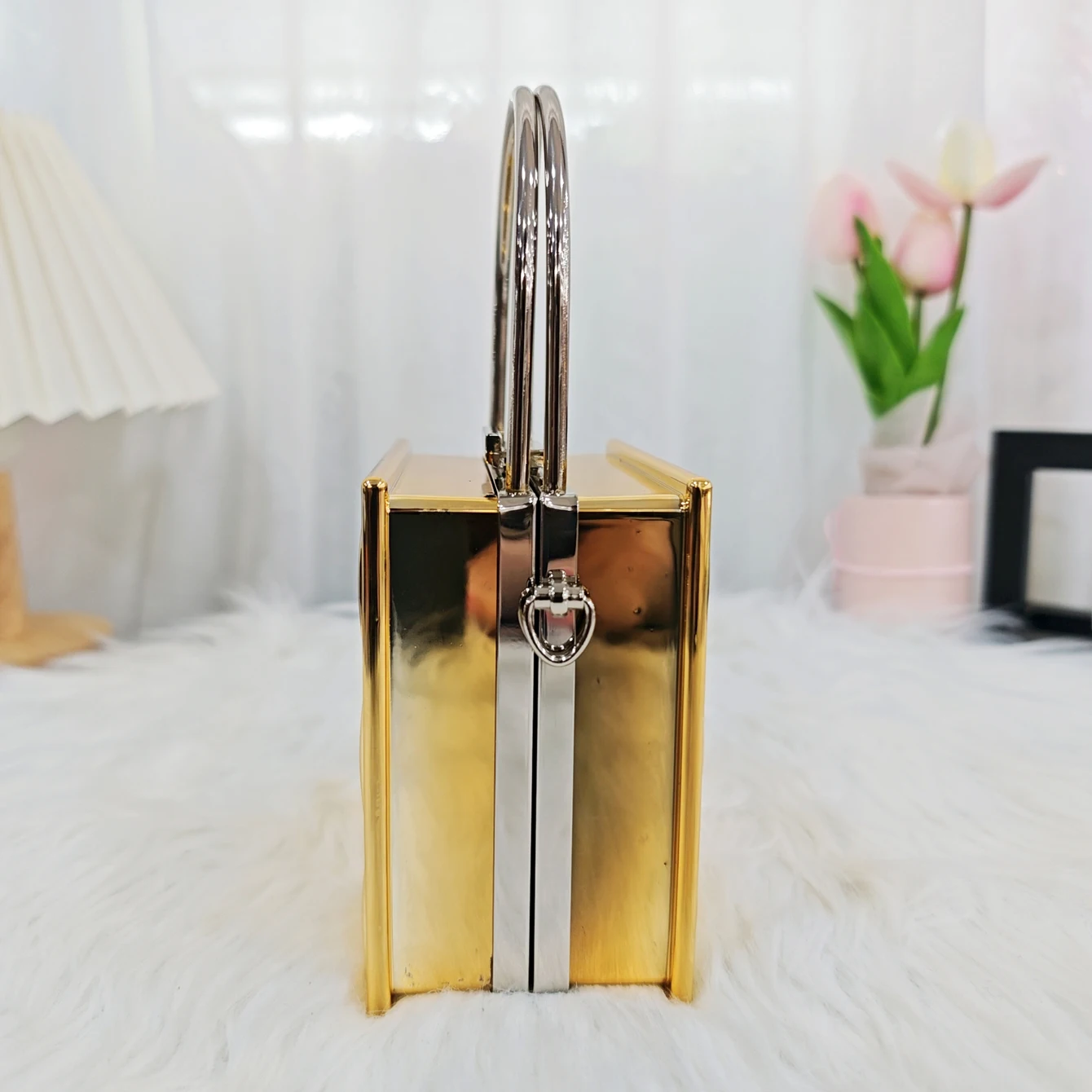 Градская светоотражающая мини-сумка квадратной формы клетчатый узор новинка в