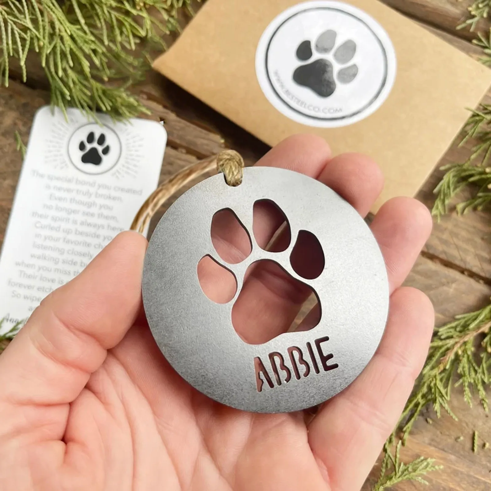 

Cute Dog Pendant Metal Rope Decoration Pendant Gift