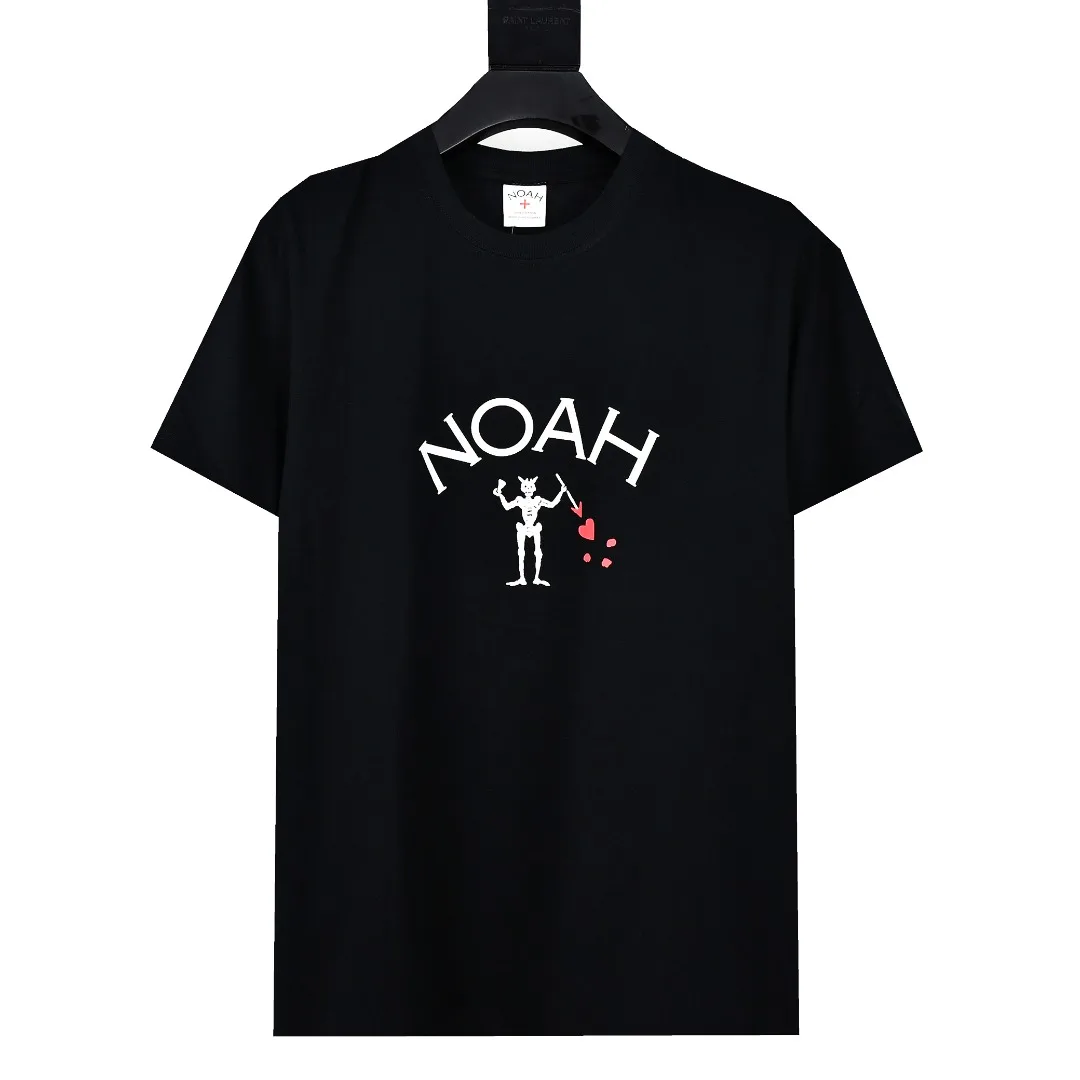 

Top Quality NOAH Skeleton Print Tee Men Women Couple 100% Cotton T-shirt Hip Hop High Street Oversize T Shirt