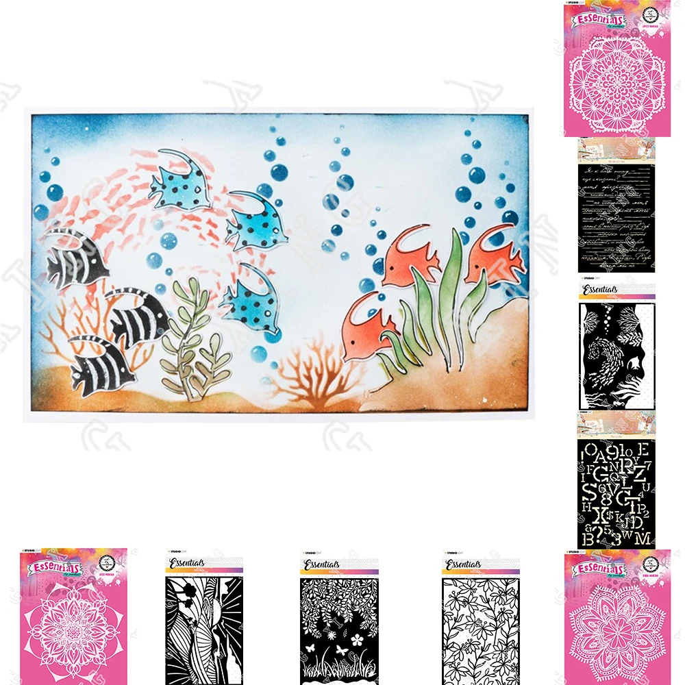 

2022 Story Border Background Elements Doily Card Henhouse Beehive Letter Page Ocean Floral Pattern Elements Landscape Metal Dies