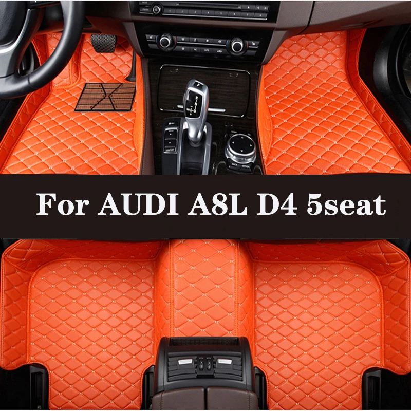 

Full Surround Custom Leather Car Floor Mat For AUDI A8L D4 5seat 2011-2017 (Model Year) Car Interior Car Accessories