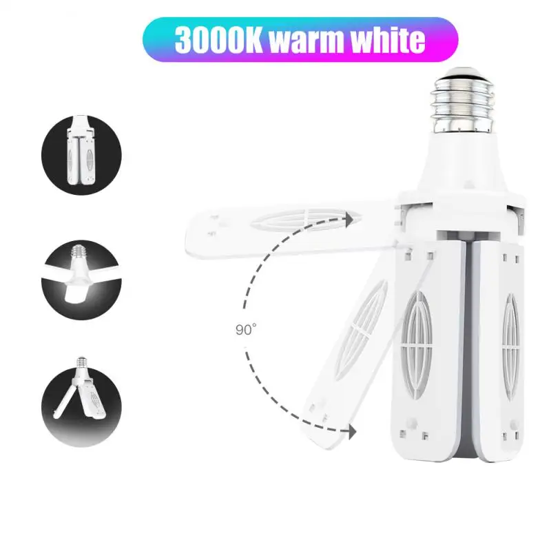 

LED Garage Lights Ceiling Lights Deformable Adjustable Panels Pendant Lamp E27 Lamp For Garage Living Room Factory Workshop