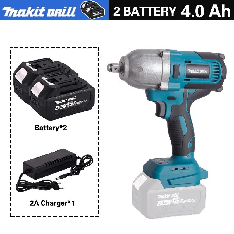 

Бесщеточный аккумуляторный ударный гайковерт Makita DRILL 800N.m 1/2