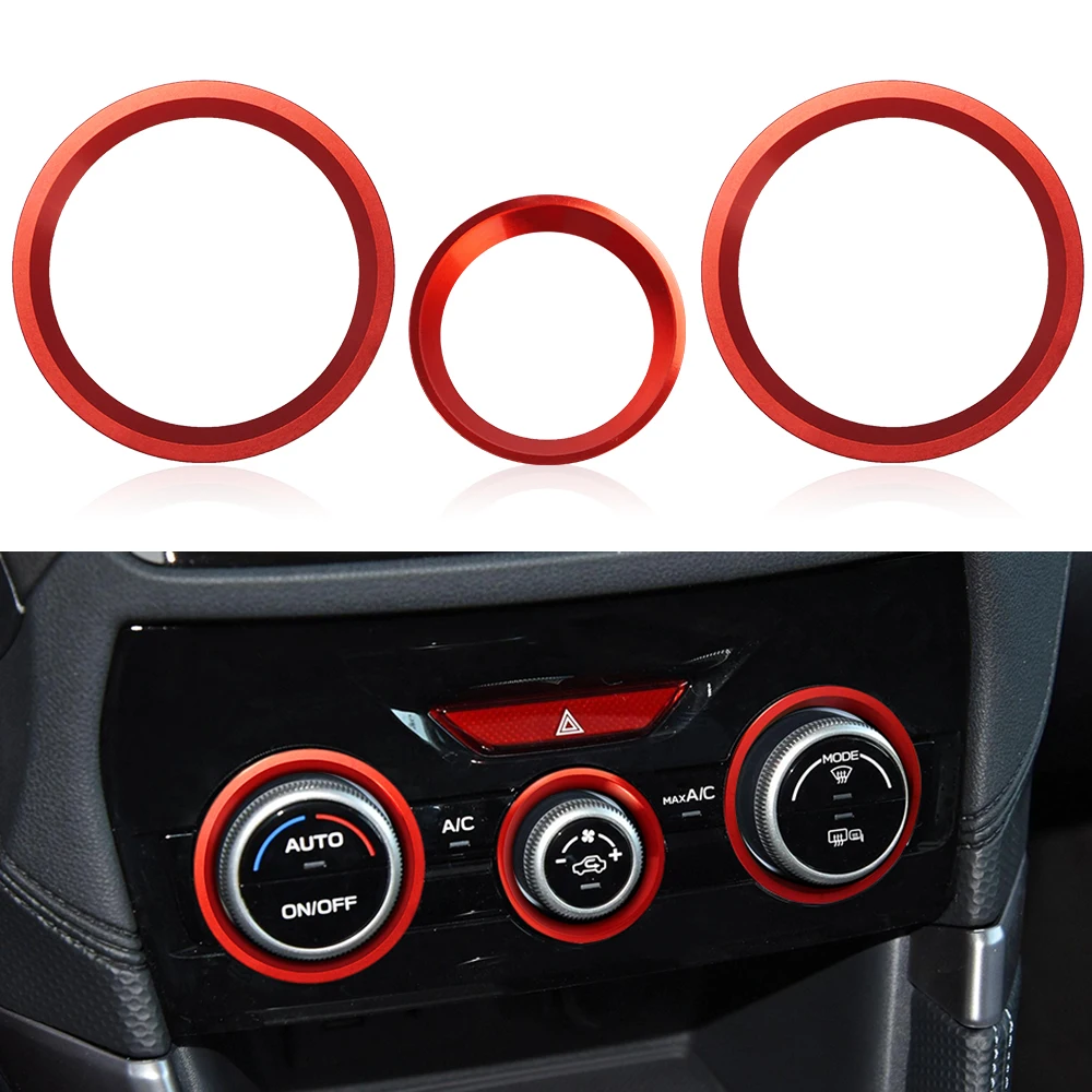 

Ручка переключателя кондиционера автомобиля, декоративное наружное кольцо для Subaru Forester 2019, 2020, 2021, 2022, 2023, Subaru Crosstrek XV, Subaru Impreza 2018-2023