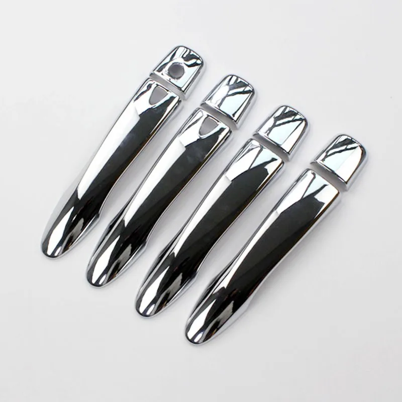 

High quality New Chrome Car Side Door Handle Cover Trim With SMART Keyhole For Nissan Qashqai J11 2015 2016 8pcs