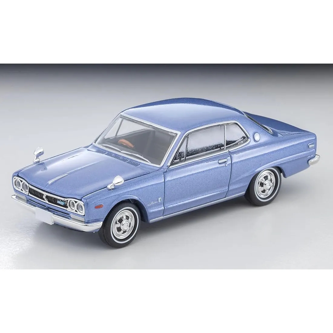 Фото Оригинальная модель автомобиля Tomytec Tomica Limited Vintage NEO LV-N357b Nissan Skyline Hardtop 2000GT Lavender Metallic 1971, масштаб 1/64, литая под давлением. №1