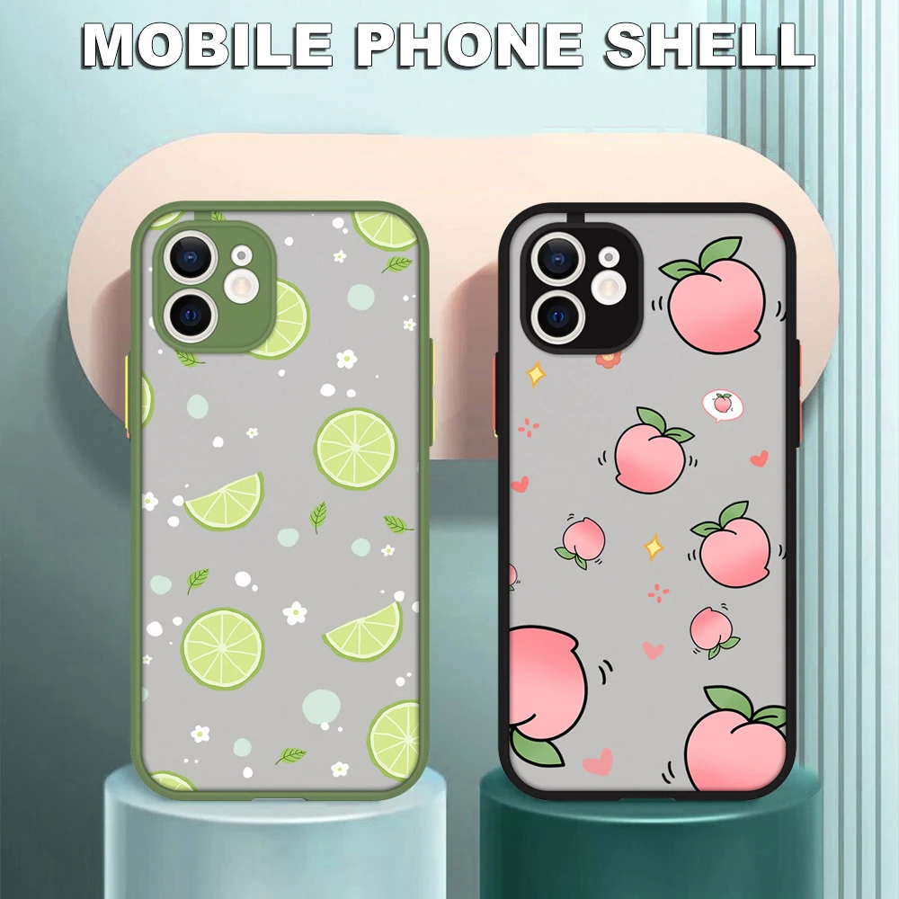 

Fruit Pattern Phone Case For Xiaomi Redmi Note 11 Pro Plus 10 Pro Max 11S 10S 11T 10T Cover Redmi 10 10C 10A 7A 6A 6 Matte Case