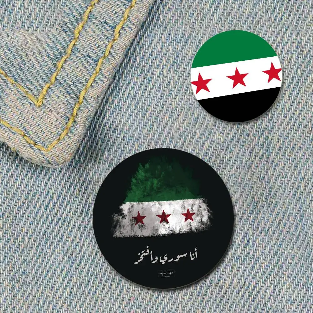 Фото Eagle Syrian New 2025 Logo Flag Badges Pins Lapel Pins Hat Pins Brooches Gifts Decor Backpacks №3