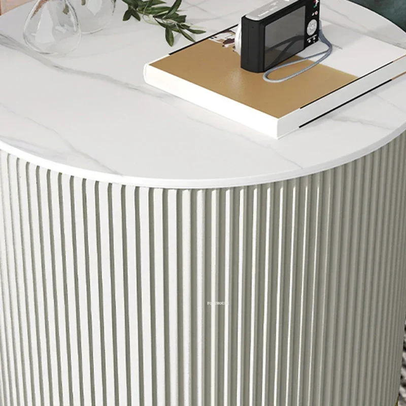 Бытовые круглые журнальные столики для балкона из скандинавского сланца мебель