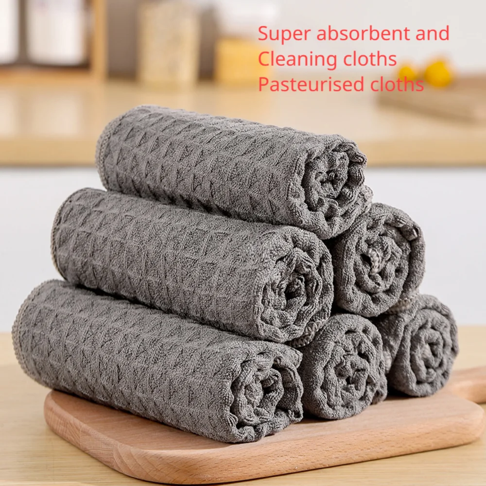 

Microfiber Cleaning Cloths Kitchen Bar Cleaning Cloths Dishwashing Cloths Strong Absorbent Towels Household Cleaning Products