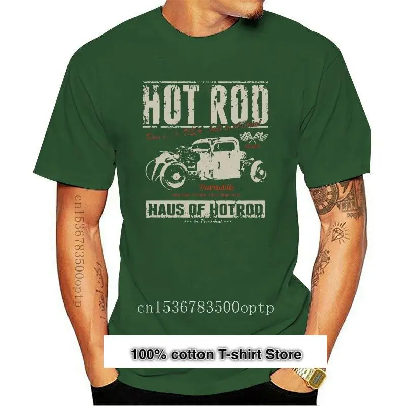 

New Men 2021 2021 Short Sleeve Hipster T-Shirt - Haus of Hot Rod - Classic American Car Fans V8 Flathead Us Car Ratmale Tees