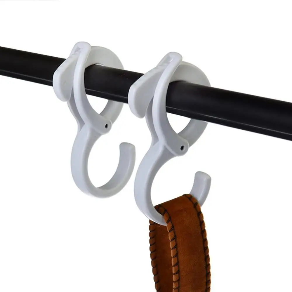 

2pcs S-Shape Hook Kitchen Bedroom Multi-function Railing S Hanger Hook Clasp Holder Hooks Fixed Hook Home Hanging Storage Tools