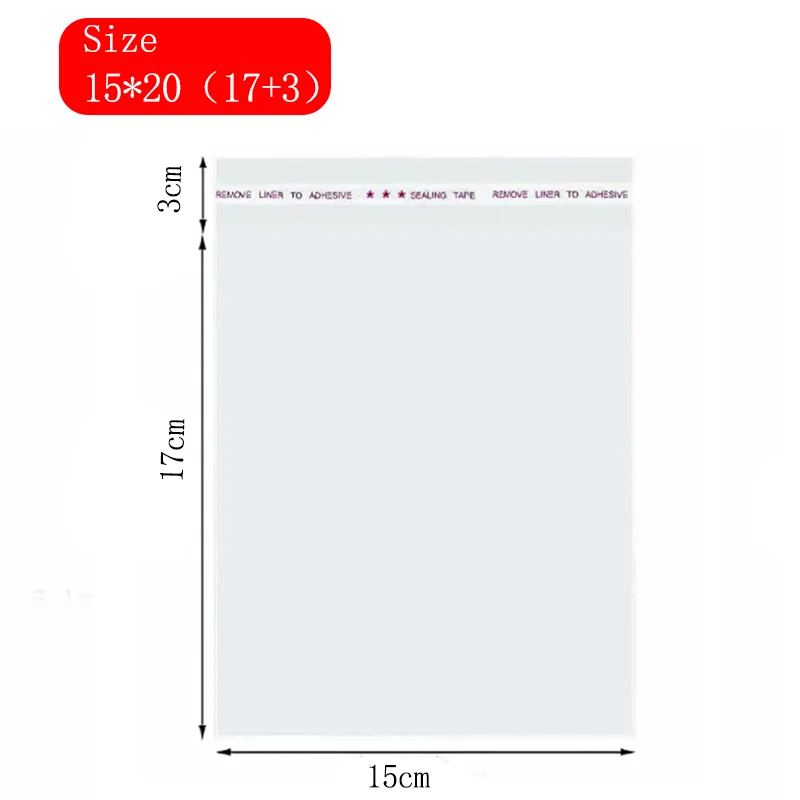 

Прозрачные самоклеящиеся пакеты для подарков