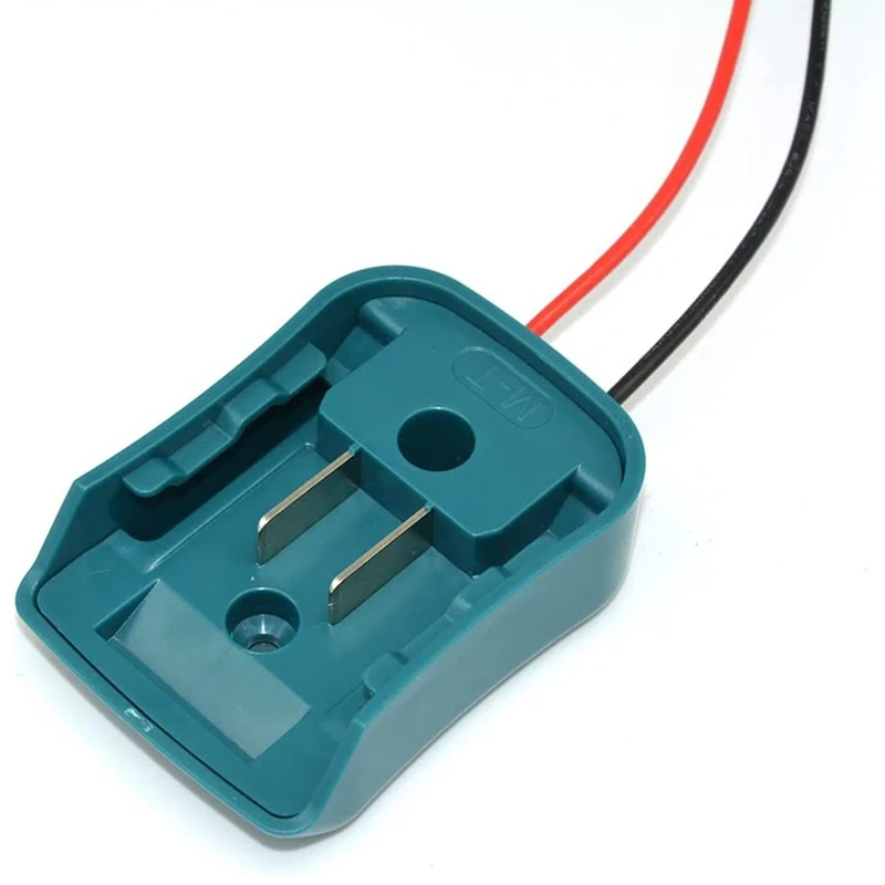 

2X 10.8V-12V Battery Mount Dock Power Connector With 14Awg Wires Connectors Adapter Tool For Makita Battery, Blue-Green
