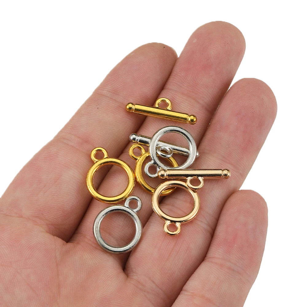 10Pcs/Set OT Toggle Clasps Hooks Connectors for DIY Jewelry Making Bracelet Necklace Tail Closure Buckle Accessories Wholesale