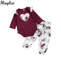 floral baby girl clothes set 3 6 months infant girl clothes summer red baby clothes for girls toddler girl clothes fall outfits