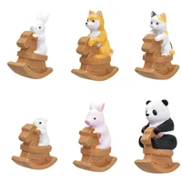 gashapon toy anime figures small animal ornaments action figure model cute collectible kids toy christmas gifts