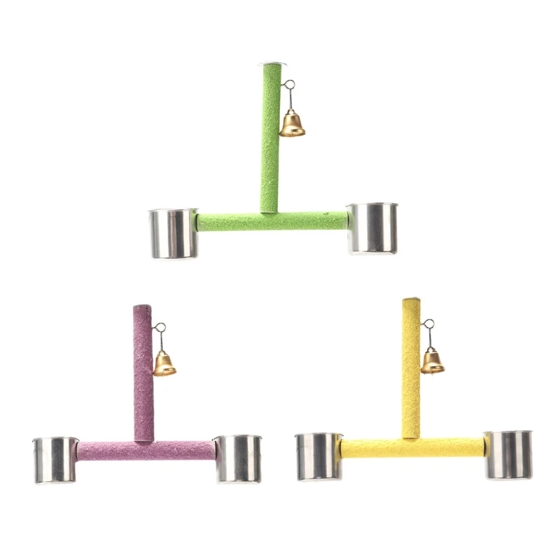 

Wood Parrot Perch Bird Training Paw Grinding Toy Pet Cockatiel Standing Perch 594C