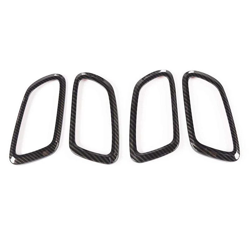 

for Jeep Grand Cherokee 2011-2020 Car Inner Door Handle Bowl Cover Trim Decorative Frame Accessories, Carbon Fiber Grain