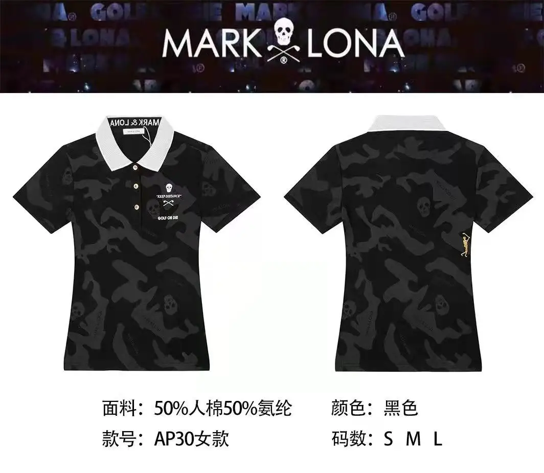 

New golf short sleeve women's quick dry and breathable polo shirt slim top in spring and summer of 2021