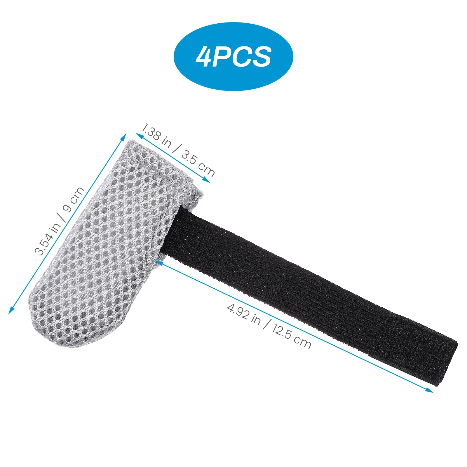 4 Pcs Cat Boots Anti Scratch Shoes Feet Sleeve Covers Polyester Claw Caps for Cats