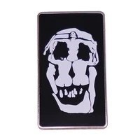 a skeleton that loves to laugh television brooches badge for bag lapel pin buckle jewelry gift for friends