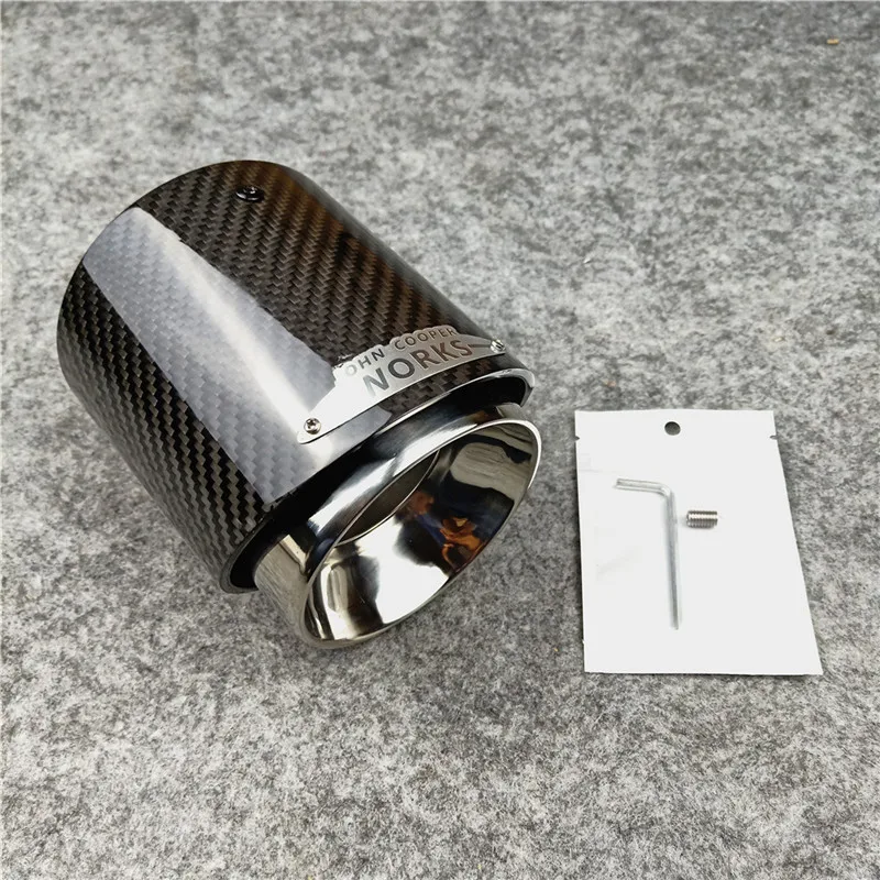 

1 шт. высококачественный углеродный глушитель выхлопной трубы для MINI Cooper S R55 R56 R57 R58 R59 R60 R61 F54 F56 F57 F60 JCW Глушитель Трубы