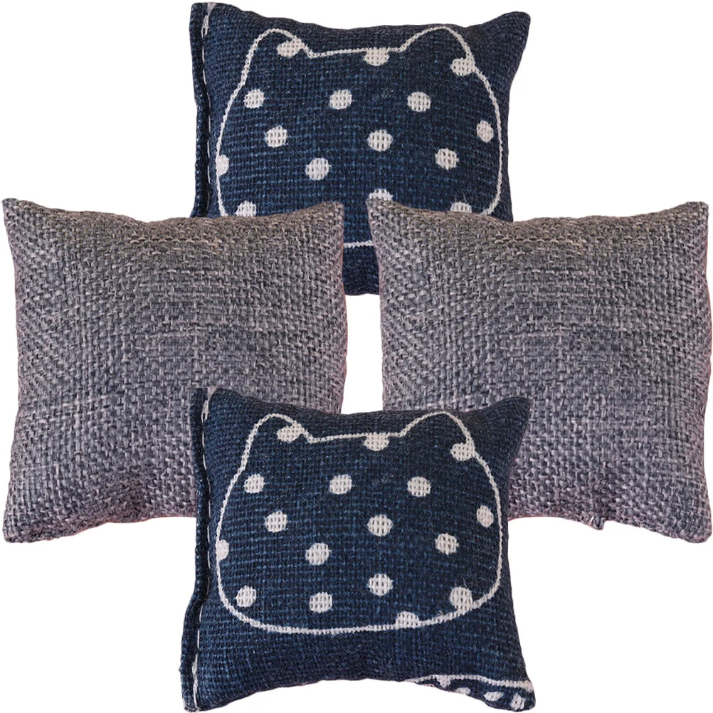 

Accessories Adorable Mini House Decor Miniature Pillows Tabletop Cloth Fake Decorative