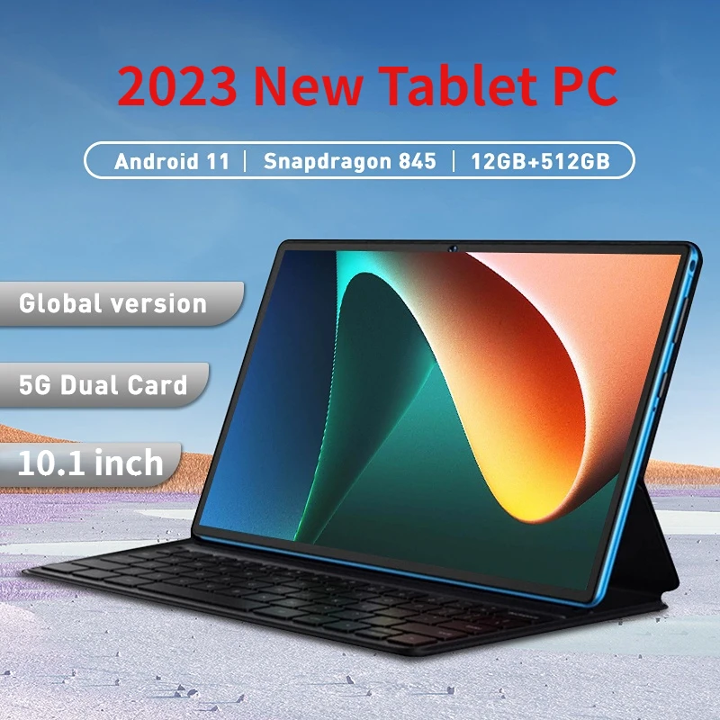 

2023 New 12G+512GB Tablet Global Version Original Android 11.0 Tablets 10.1 Inch 8600mAh Tablet Dual SIM Card Wifi Tab Computer